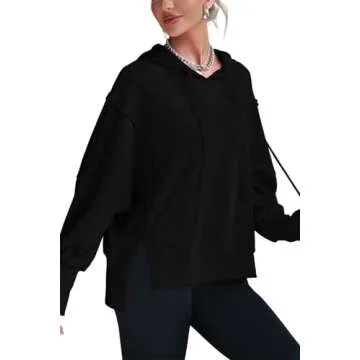 GREAIDEA Women's Casual Oversized Hoodie with Stylish Detail