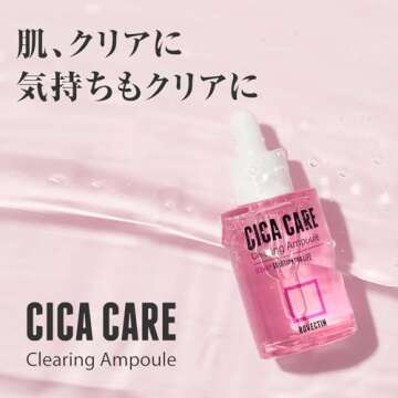 ROVECTIN Cica Care Clearing Ampoule for Soothing and Sensitive Care For Ance, Blemish, Redness with Calamine, Centella Asiatica and Damask Rose (1 Fl. Oz, 30ml)
