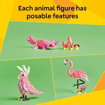 LEGO Creator 3 in 1 Wild Animals Pink Flamingo Toy