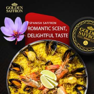 Premium Red Spanish Saffron Spice Threads for Culinary Use