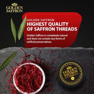 Premium Red Spanish Saffron Spice Threads for Culinary Use