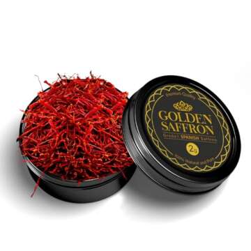 Premium Red Spanish Saffron Spice Threads for Culinary Use