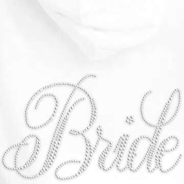 Flirty BRIDE Rhinestone Hoodie - Perfect Wedding Gift