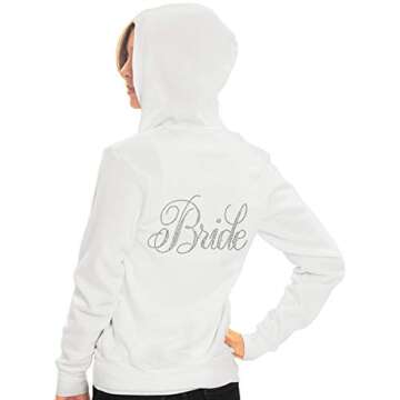 Flirty BRIDE Rhinestone Hoodie - Perfect Wedding Gift