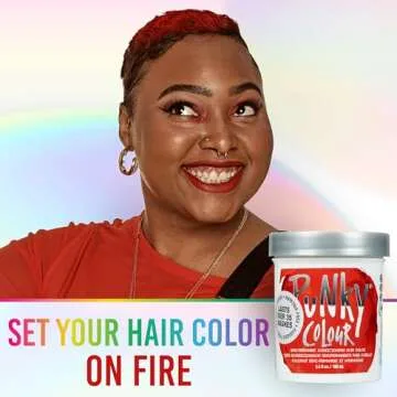 Punky Fire Semi Permanent Conditioning Hair Color, Non-Damaging Hair Dye, Vegan, PPD and Paraben Free, Transforms to Vibrant Hair Color, Easy To Use and Apply Hair Tint, lasts up to 25 washes, 3.5oz