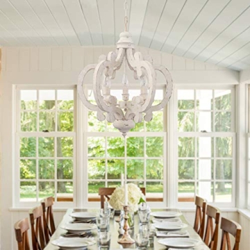 FebFurniture 6-Light Cottage Chandelier for Elegant Spaces