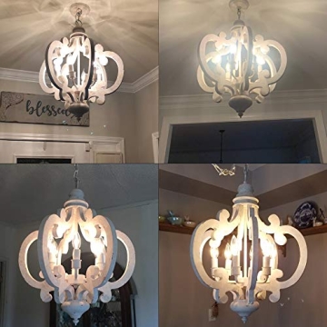 FebFurniture 6-Light Cottage Chandelier for Elegant Spaces