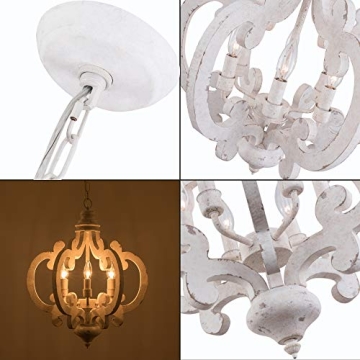 FebFurniture 6-Light Cottage Chandelier for Elegant Spaces