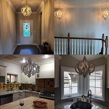 FebFurniture 6-Light Cottage Chandelier for Elegant Spaces