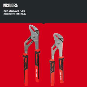 CRAFTSMAN Pliers Set - 8 & 10 Inch Groove Joint