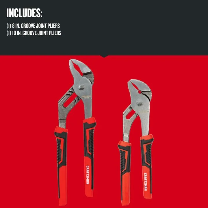 CRAFTSMAN Pliers Set - 8 & 10 Inch Groove Joint