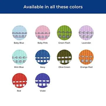 Blueberry Pet Soft & Safe 3M Reflective Neoprene Padded Adjustable Dog Collar - Mint Blue Pastel Color, Large, Neck 18"-26"