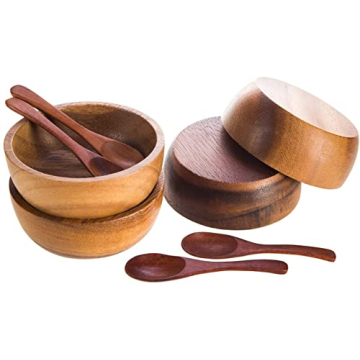 Acacia Wooden Bowls Set - Stylish & Eco-Friendly Gifts