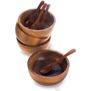 Acacia Wooden Bowls Set - Stylish & Eco-Friendly Gifts
