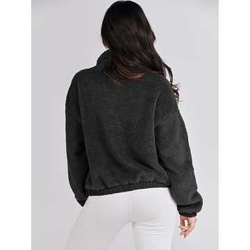 ANRABESS Women's Soft Sherpa Fleece Jacket Winter Coat