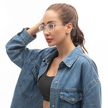 Stylish COASION Vintage Round Non-Prescription Glasses