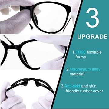 Stylish COASION Vintage Round Non-Prescription Glasses
