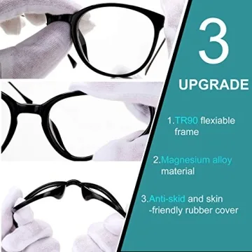 Stylish COASION Vintage Round Non-Prescription Glasses