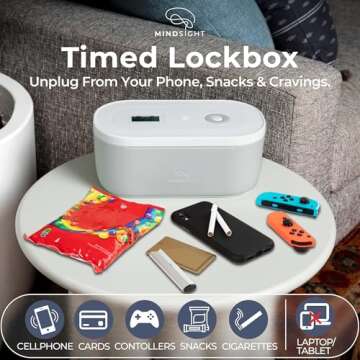 Mindsight Timed Lock Box | Unplug from Phones, Video Games, Social Media, Snacks & Cravings | 3 Mode...