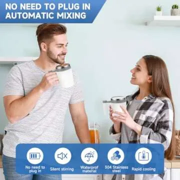 Automatic Stirring Cup - Rechargeable Magnetic Mixing Mug