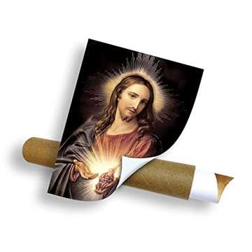 Sacred Heart of Jesus Christ II Gold Foil Art Print