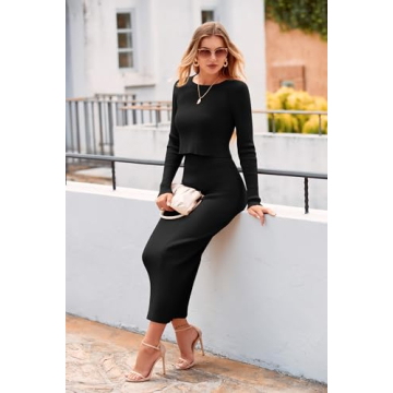 Stylish PRETTYGARDEN Women's 2 Piece Sweater Set