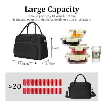 MEXS Insulated Lunch Bag for Women Men Large Reusable Lunch Box Adult Leakproof Portable Cooler Tote...