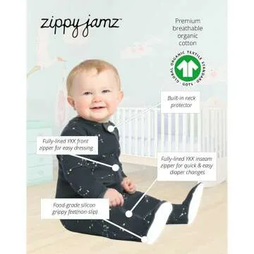 Organic Zipper Footed Baby Pajamas – ZippyJamz