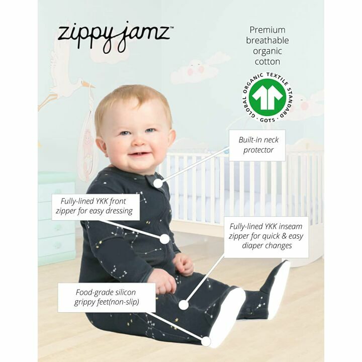 Organic Zipper Footed Baby Pajamas – ZippyJamz