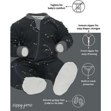 Organic Zipper Footed Baby Pajamas – ZippyJamz