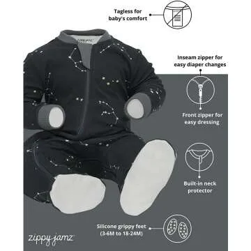 Organic Zipper Footed Baby Pajamas – ZippyJamz