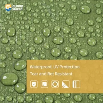 GUARD SHIELD Heavy Duty 10mil Waterproof Tarp 12x12 Feet