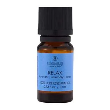 Chesapeake Bay Candle 100% Pure Essential Diffuser Oils Relaxation Set (Alseep, Calmness, Relax) (3-Pack)