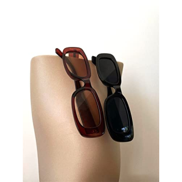 Trendy 90's Retro Rectangle Sunglasses for Everyone