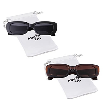 Trendy 90's Retro Rectangle Sunglasses for Everyone