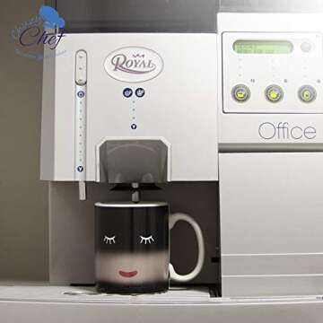 Color Changing Funny Mug Magic Coffee & Tea Heat Changing Sensitive Cup 12 oz White Face Design Drinkware Ceramic Mugs Morning Birthday Christmas Gift Idea for Mom Dad Women Men