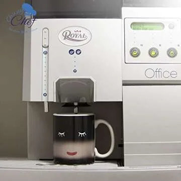 Color Changing Funny Mug Magic Coffee & Tea Heat Changing Sensitive Cup 12 oz White Face Design Drinkware Ceramic Mugs Morning Birthday Christmas Gift Idea for Mom Dad Women Men