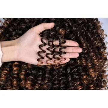 ANNIVIA Short Curly Wig for Black Women with Bangs Big Bouncy Fluffy Kinky Curly Wig Heat Resist Soft Synthetic 2Tone Ombre Darkest Brown Short Curly Afro Wig