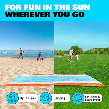 Travel-Friendly Sand Proof Beach Blanket for All Ages
