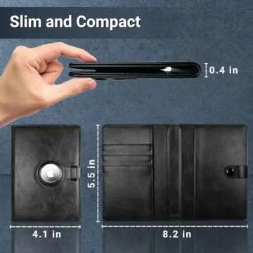 elzama Airtag Passport Holder for Men with RFID Blocking