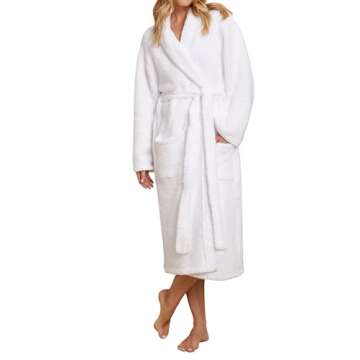 Barefoot Dreams CozyChic Robe White, 1