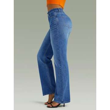 Stylish FUNUCA High Waisted Boyfriend Denim Jeans