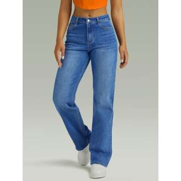 Stylish FUNUCA High Waisted Boyfriend Denim Jeans