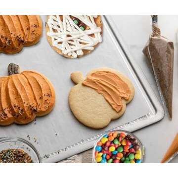 Great American Cookies - 20-Piece Autumn Fall DIY Cookie Decorating Kit: 12 Large Cookie Cutouts, 4 ...