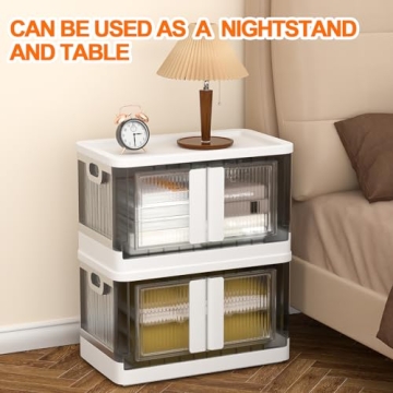 HoneySky 34 Quart Storage Bins - Collapsible & Stackable