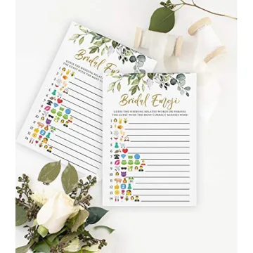 Fun Bridal Shower Game Set for 50 Guests – Includes 5 Games