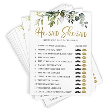 Fun Bridal Shower Game Set for 50 Guests – Includes 5 Games