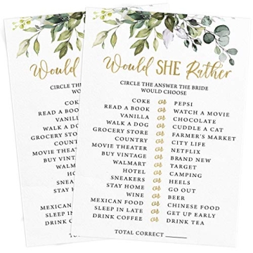 Fun Bridal Shower Game Set for 50 Guests – Includes 5 Games