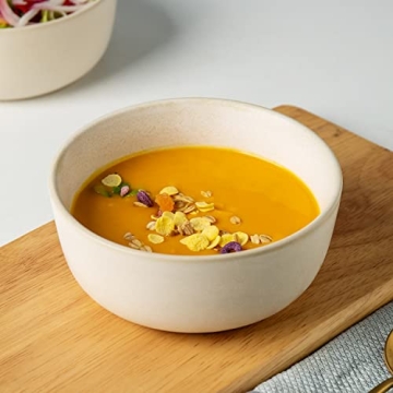 AmorArc 26oz Stoneware Bowls Set - Durable & Microwave Safe