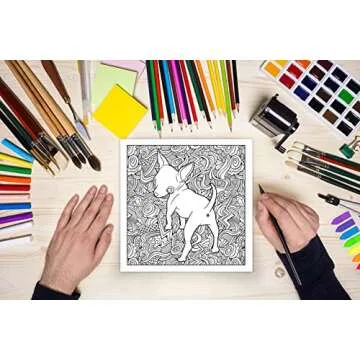Humorous Dog Butt Coloring Book for Dog Lovers